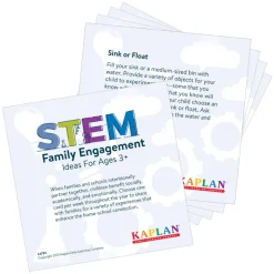 52 STEM Family Engagement Ideas 5" x 5" Activity Cards