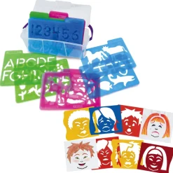Stencil Mill Set ABCs, 123s, Animals, People & Emotions