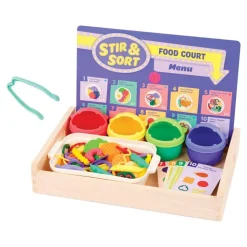Stir & Sort Food Court Fine Motor Game