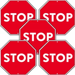 Stop Sign Poster Set of 5
