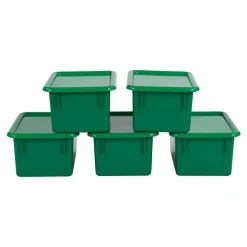 Storage Bins with Lids Set of 5