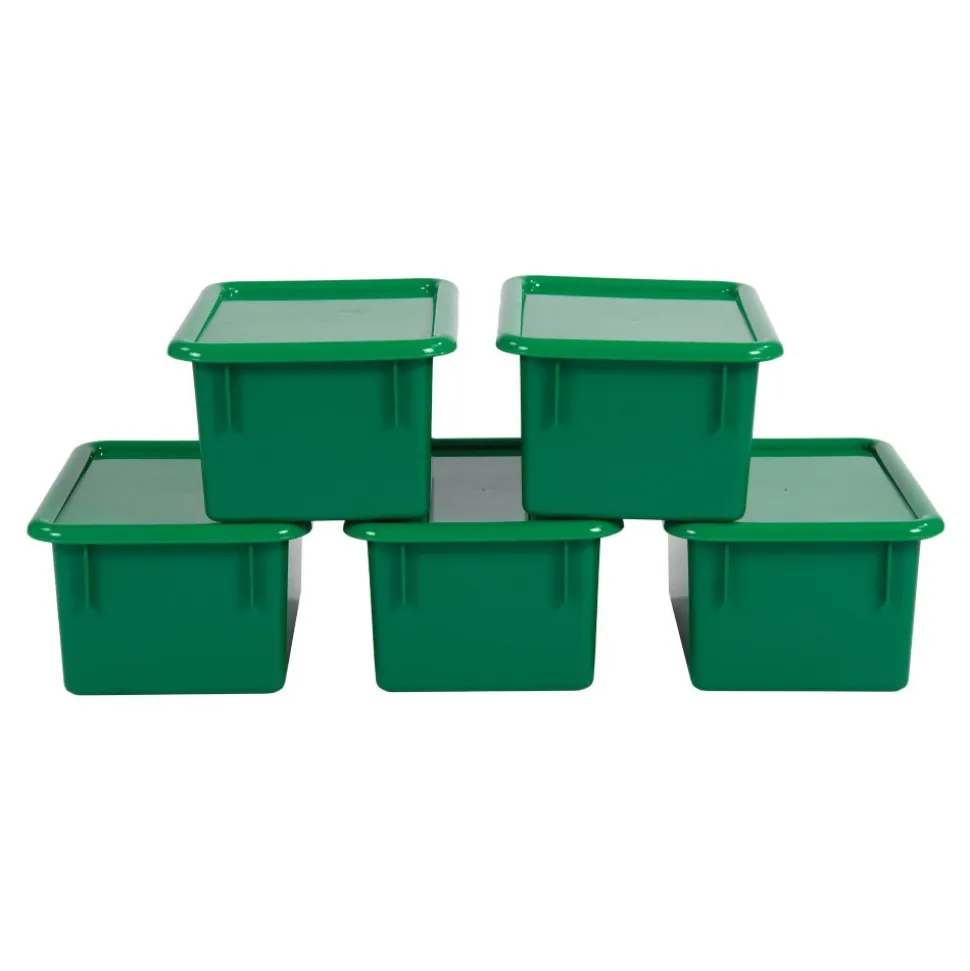 Storage Bins with Lids Set of 5