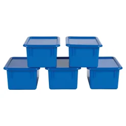 Storage Bins with Lids Set of 5