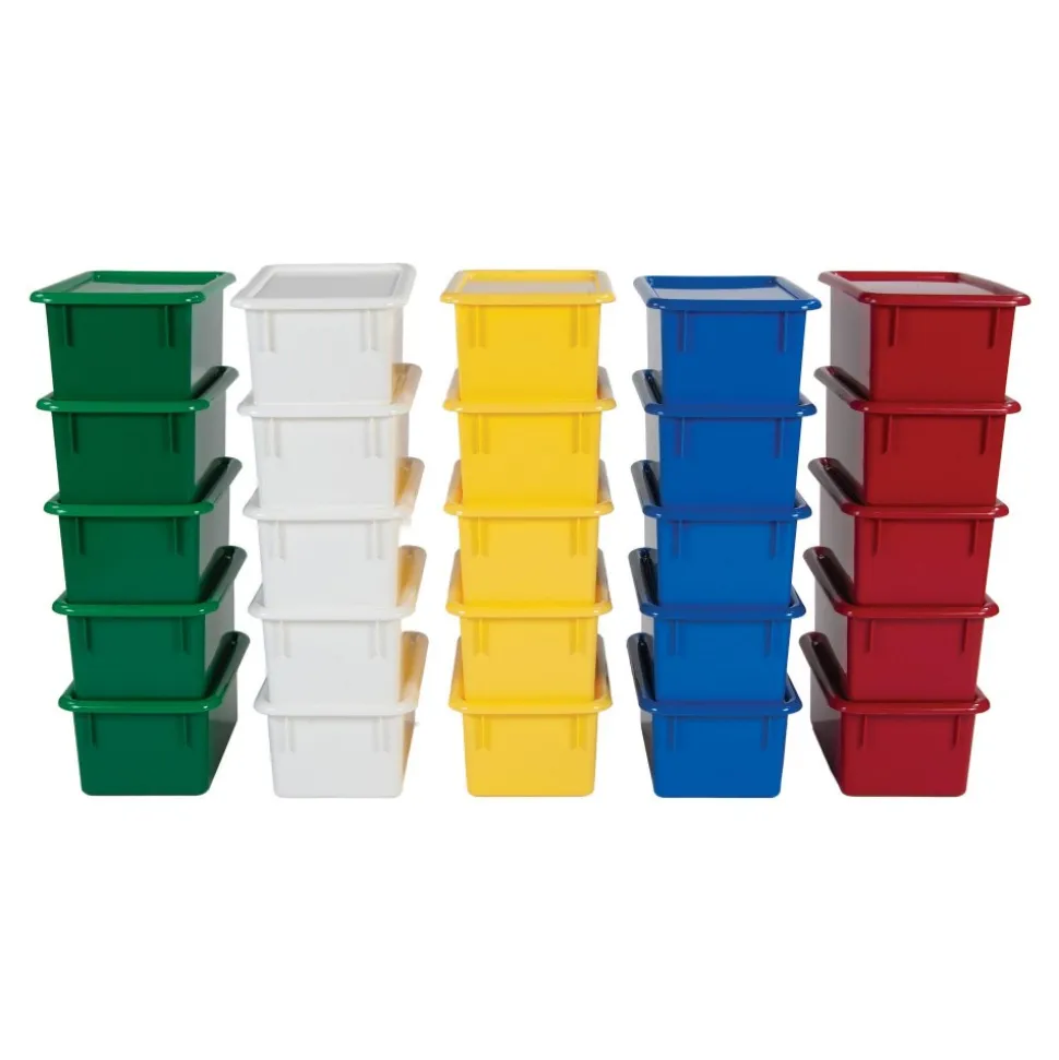 Storage Bins with Lids Set of 5
