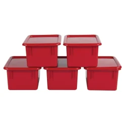 Storage Bins with Lids Set of 5
