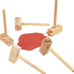 Sturdy Wooden Clay Hammers Set of 5