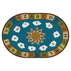 Sunny Day Learn & Play Rug Nature Oval