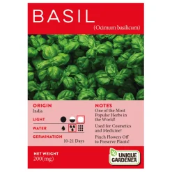 Sweet Basil Seeds 3-Pack