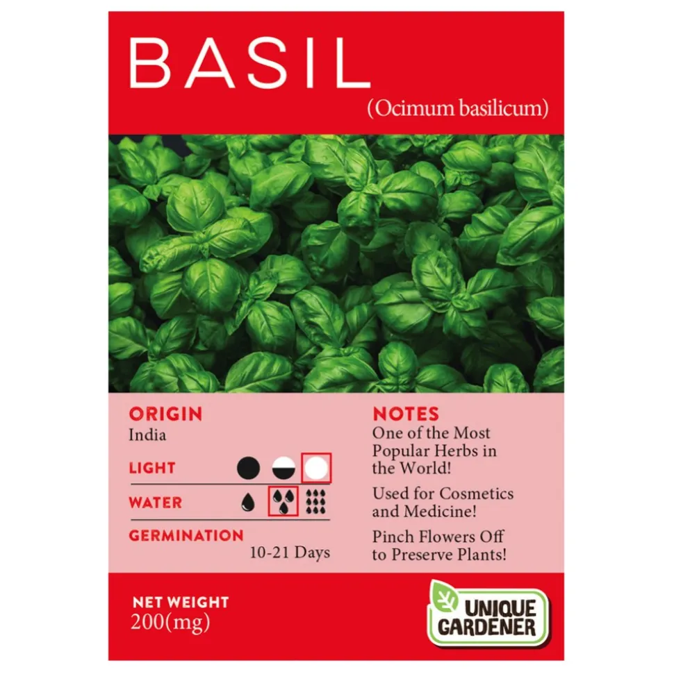 Sweet Basil Seeds 3-Pack