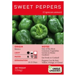 Sweet Bell Pepper Seeds 3-Pack