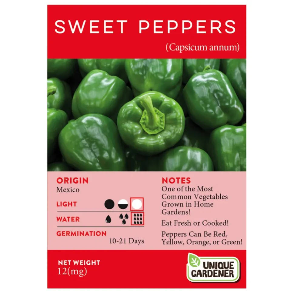 Sweet Bell Pepper Seeds 3-Pack