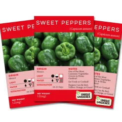 Sweet Bell Pepper Seeds 3-Pack