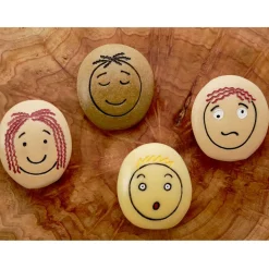 Tactile Facial Expressions Emotion Stones 12 Pieces