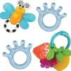 Textured Cooling Teethers and Soothers Set of 4