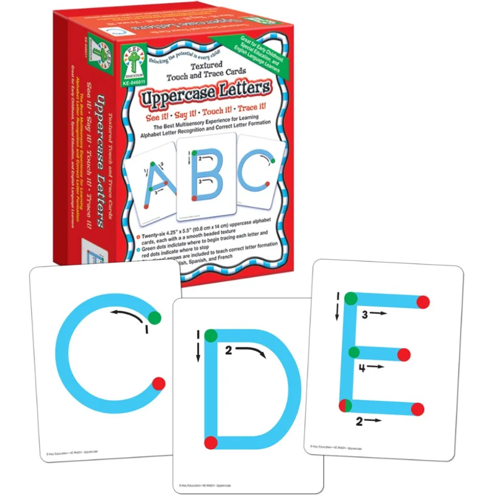 Textured Touch and Trace Cards Uppercase and Lowercase