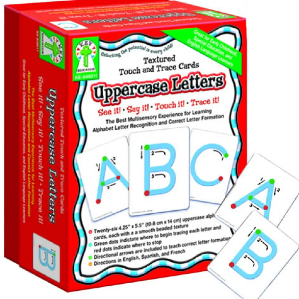 Textured Touch and Trace Cards Uppercase and Lowercase