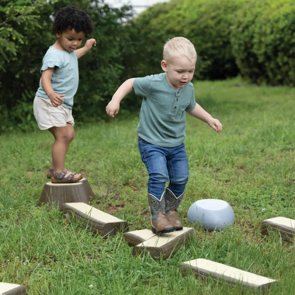 Timber Trail Stepping Logs Set 16 Pieces