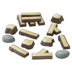 Timber Trail Stepping Logs Set 16 Pieces