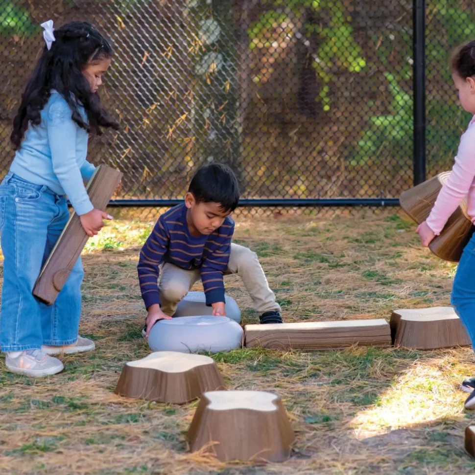 Timber Trail Stepping Logs Set 16 Pieces