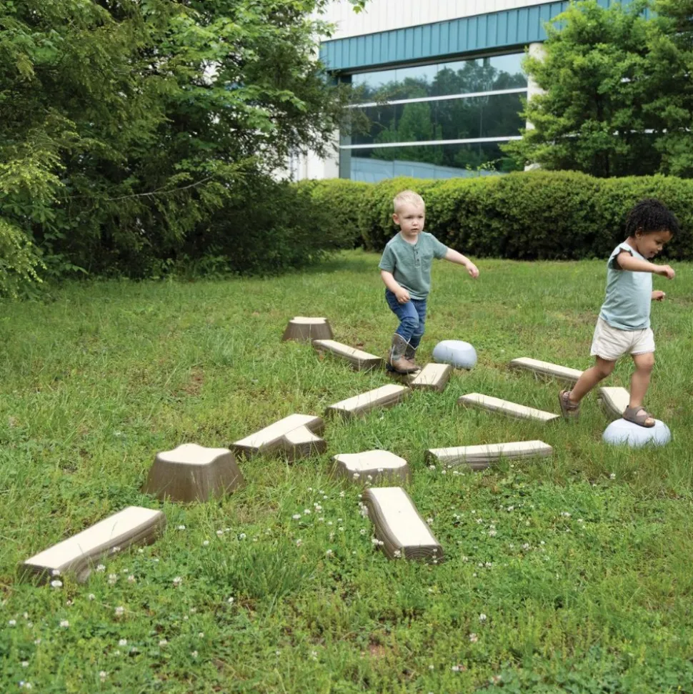 Timber Trail Stepping Logs Set 16 Pieces