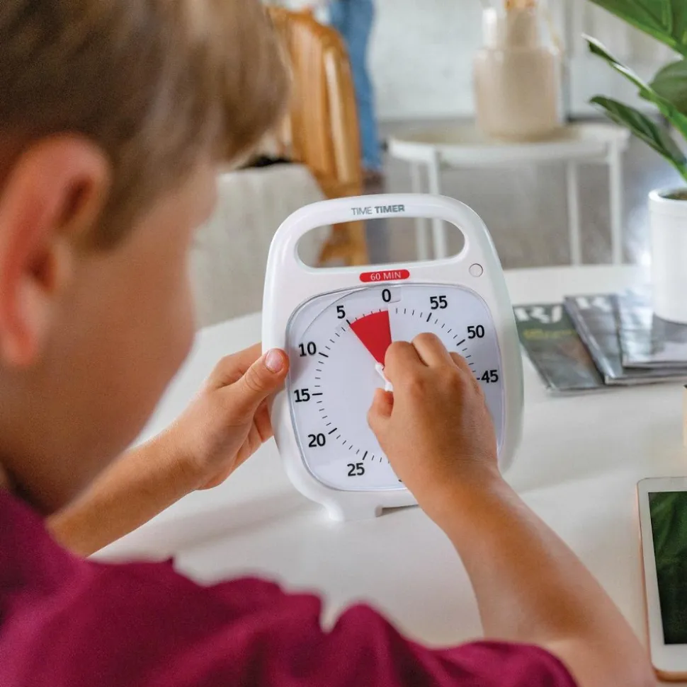Time Timer® Plus 60-Minute White