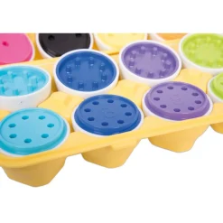 Toddler Brightly Colored Count & Match Eggs