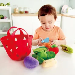 Toddler Felt Fruit, Vegetable, and Bread Baskets