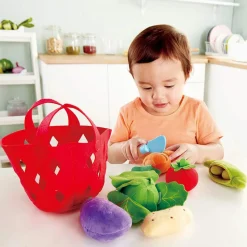 Toddler Felt Fruit, Vegetable, and Bread Baskets