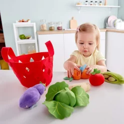 Toddler Felt Fruit, Vegetable, and Bread Baskets