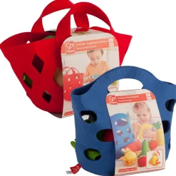 Toddler Felt Fruit, Vegetable, and Bread Baskets