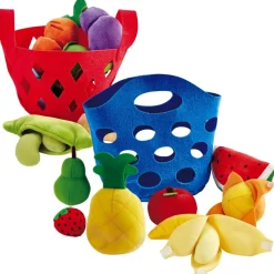 Toddler Felt Fruit, Vegetable, and Bread Baskets