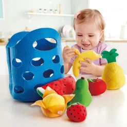 Toddler Felt Fruit, Vegetable, and Bread Baskets