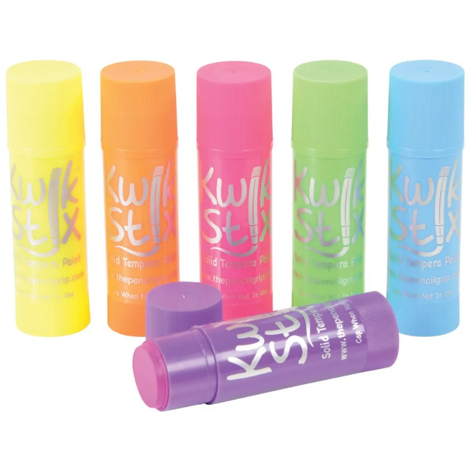 Toddler Jumbo Kwik Stix Drawing Set 6 Neon Colors