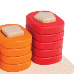 Toddler Shape Sorter, Stacker, and Geometric Puzzle
