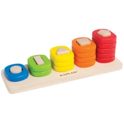 Toddler Shape Sorter, Stacker, and Geometric Puzzle