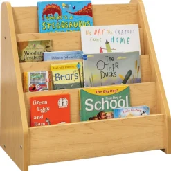 Toddler 4-Shelf Book Display Natural