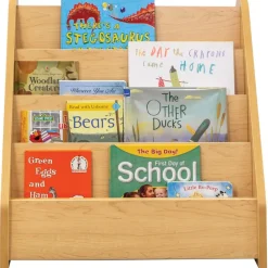 Toddler 4-Shelf Book Display Natural