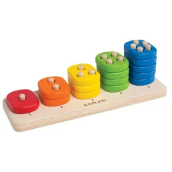 Toddler Stacking Number Board