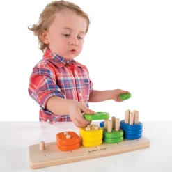 Toddler Stacking Number Board