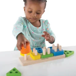 Toddler Wooden One to Four Counter