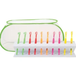 Toothbrush Rack Toothbrushes and Cover Set