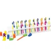 Toothbrush Rack with Toothbrushes & Covers