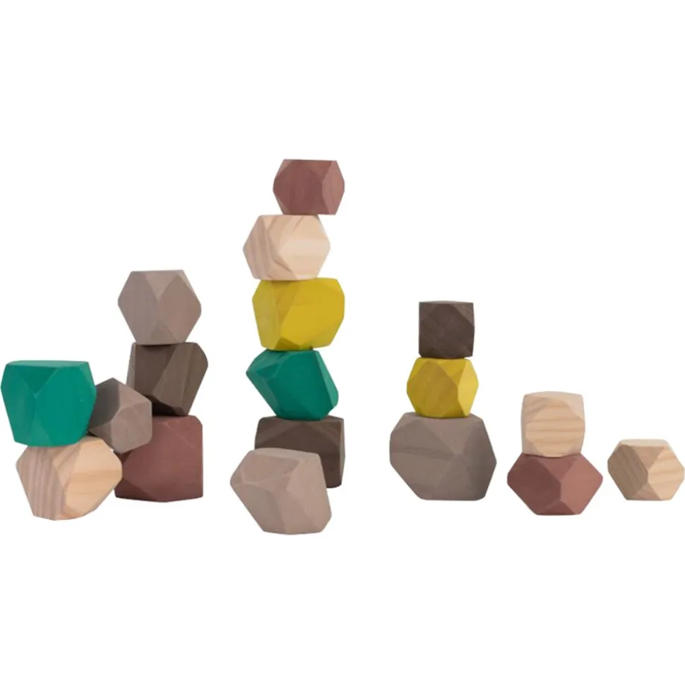 Towering Wood Stones 18 Pieces