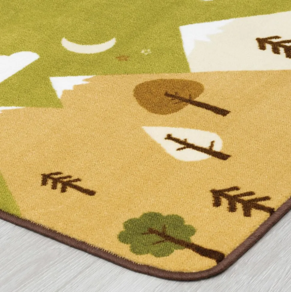 Tranquil Mountains Carpets Rectangle