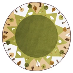 Tranquil Mountains 6' Round Carpets