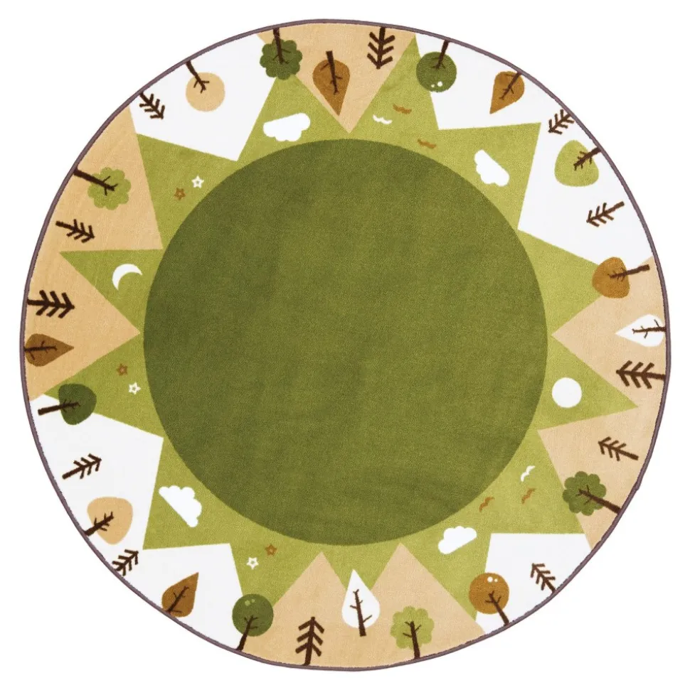 Tranquil Mountains 6' Round Carpets