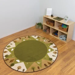 Tranquil Mountains 6' Round Carpets
