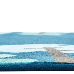 Tranquil Trees Carpets Oval Blue