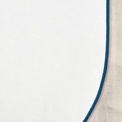 Tranquil Trees Carpets Oval Blue