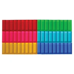 Translucent Building Plank Set 54 Pieces